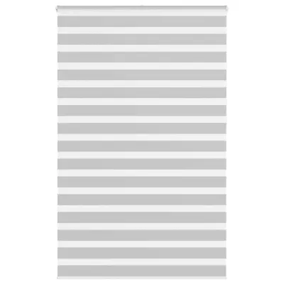 vidaXL Zebra senčilo svetlo sivo 150x230 cm širina blaga 145,9 cm poliester