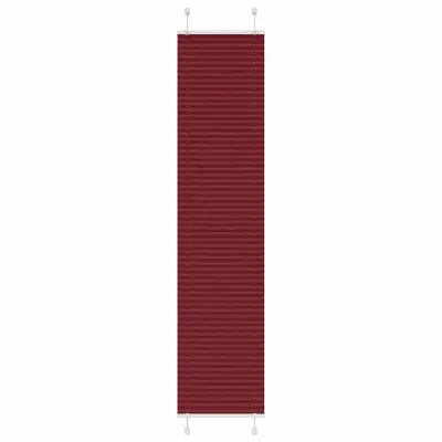 vidaXL Plisirana žaluzija bordo rdeča 40x200 cm širina blaga 39,4 cm poliester