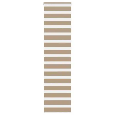 vidaXL Zebra zavesa peščeno rjava 65x200 cm širina blaga 60,9 cm poliester