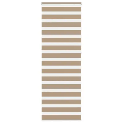 vidaXL Zebra zavesa peščeno rjava 70x230 cm širina blaga 65,9 cm poliester