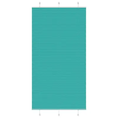 vidaXL Plisirana žaluzija petrolejno zelena 110x200 cm, širina blaga 109,4 cm, poliester