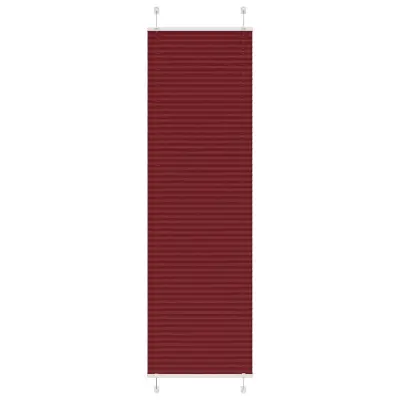 vidaXL Plisirana žaluzija bordo rdeča 55x200 cm širina blaga 54,4 cm poliester