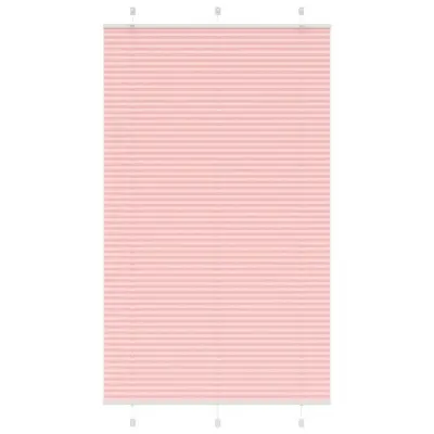 vidaXL Plisirana zavesa roza 115x200 cm širina blaga 114,4 cm poliester