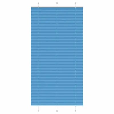 vidaXL Plisirana senčila modra 105x200 cm, širina blaga 104,4 cm, poliester