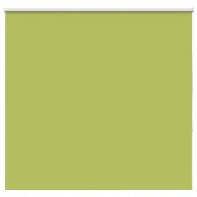 vidaXL Rolo zatemnitvena zavesa z listi zelene barve 150x130 cm, širina blaga 146,6 cm, poliester