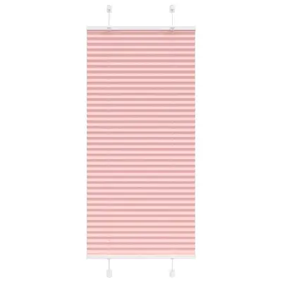 vidaXL Plisirana zavesa roza 65x150 cm širina blaga 64,4 cm poliester