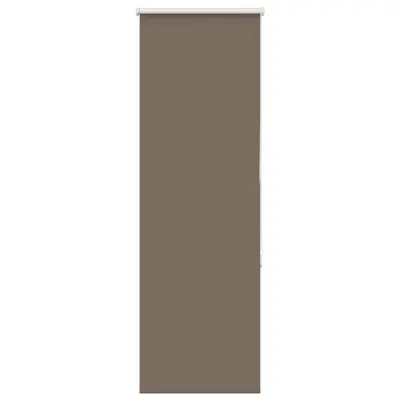 vidaXL Zatemnitvena rolo senčila kavne barve 55x130 cm, širina blaga 50,7 cm, poliester