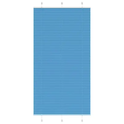 vidaXL Plisirana senčila modra 110x200 cm, širina blaga 109,4 cm, poliester