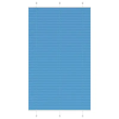 vidaXL Plisirana senčila modra 120x200 cm, širina blaga 119,4 cm, poliester