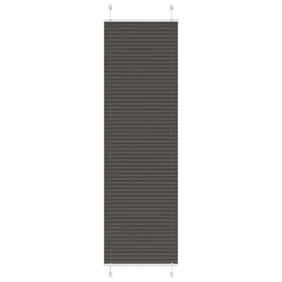 vidaXL Plisirana senčila črna 55x200 cm, širina blaga 54,4 cm, poliester