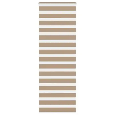 vidaXL Zebra zavesa peščeno rjava 70x200 cm širina blaga 65,9 cm poliester