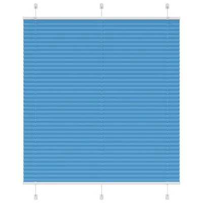 vidaXL Plisirana senčila modra 115x100 cm, širina blaga 114,4 cm, poliester