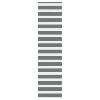 vidaXL Zebra senčilo temno sivo 55x200 cm širina blaga 50,9 cm poliester