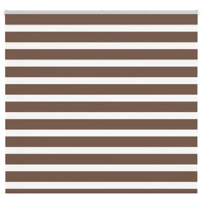 vidaXL Zebra zavesa rjava 165x150 cm širina blaga 160,9 cm poliester