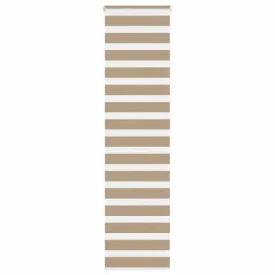 vidaXL Zebra zavesa peščeno rjava 55x230 cm širina blaga 50,9 cm poliester