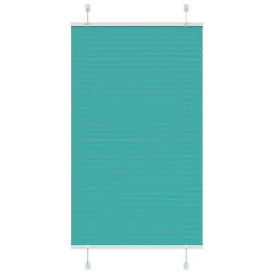 vidaXL Plisirana žaluzija petrolejno zelena 70x150 cm širina blaga 69,4 cm poliester
