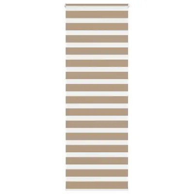 vidaXL Zebra zavesa peščeno rjava 90x200 cm širina blaga 85,9 cm poliester