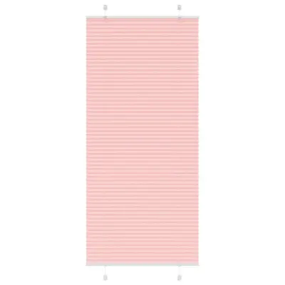 vidaXL Plisirana zavesa roza 95x200 cm širina blaga 94,4 cm poliester
