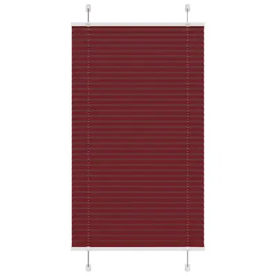 vidaXL Plisirana žaluzija bordo rdeča 70x100 cm širina blaga 69,4 cm poliester