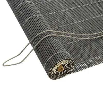 vidaXL Rolo Siva 140 x 220 cm Bambus