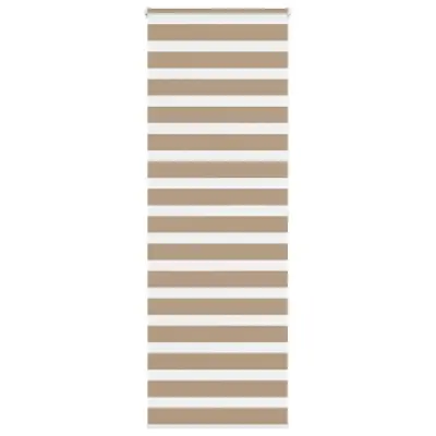 vidaXL Zebra zavesa peščeno rjava 85x200 cm Širina blaga 80,9 cm Poliester