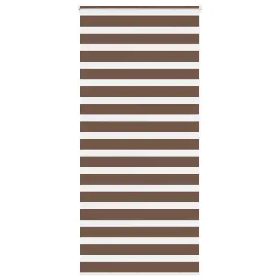 vidaXL Zebra zavesa rjava 100x200 cm širina blaga 95,9 cm poliester