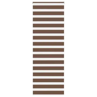vidaXL Zebra zavesa rjava 70x200 cm širina blaga 65,9 cm poliester