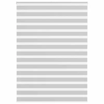 vidaXL Zebra senčilo svetlo sivo 155x230 cm širina blaga 150,9 cm poliester