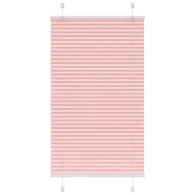 vidaXL Plisirana zavesa roza 80x100 cm širina blaga 79,4 cm poliester