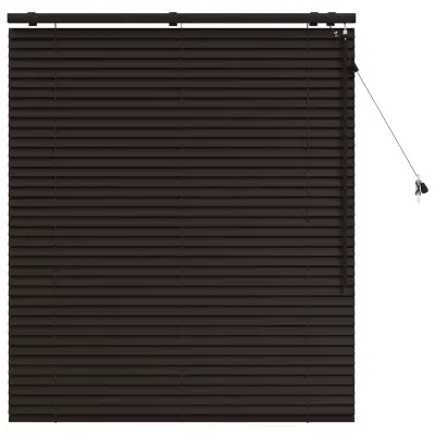 vidaXL Venecijanska žaluzija Temno rjava 105 x 130 cm 35 mm