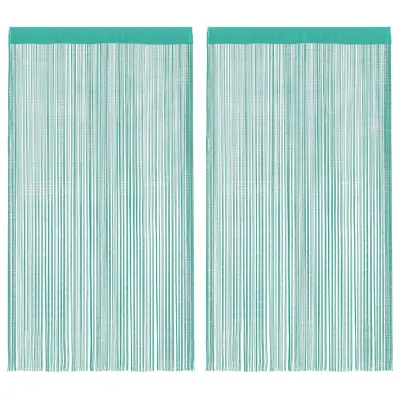 vidaXL Vrvne zavese 2 kosa turkizne 100x250 cm