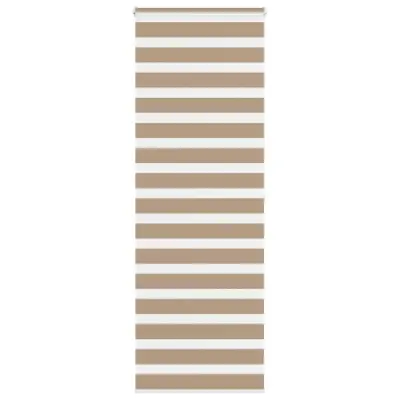 vidaXL Zebra zavesa peščeno rjava 80x200 cm širina blaga 75,9 cm poliester
