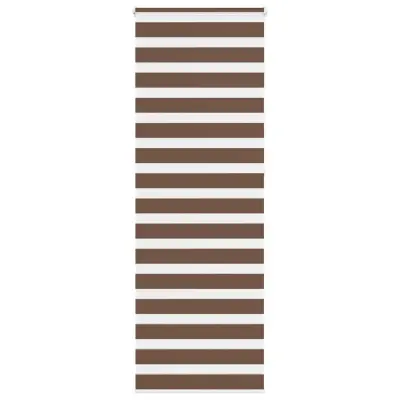 vidaXL Zebra zavesa rjava 70x230 cm širina blaga 65,9 cm poliester