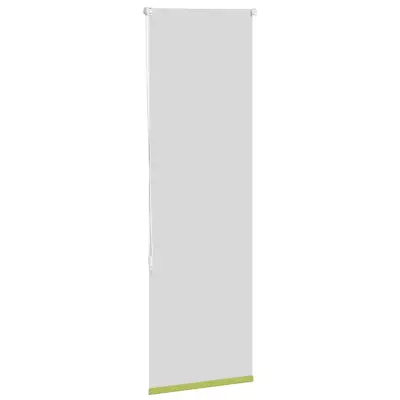 vidaXL Rolo zatemnitvena zavesa z listi zelene barve 40x150 cm, širina blaga 35,7 cm, poliester