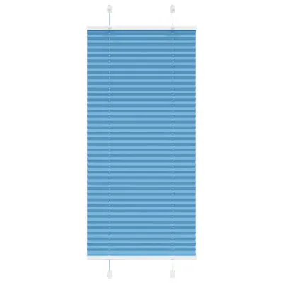 vidaXL Plisirana senčila modra 60x150 cm, širina blaga 59,4 cm, poliester