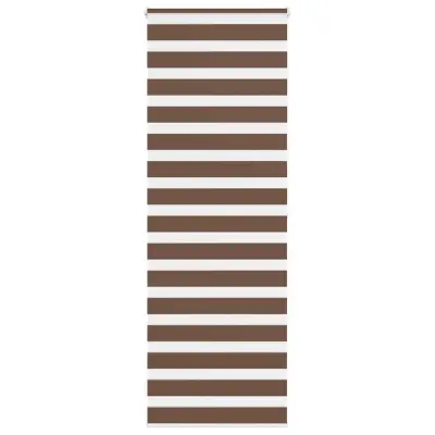 vidaXL Zebra zavesa rjava 80x200 cm širina blaga 75,9 cm poliester