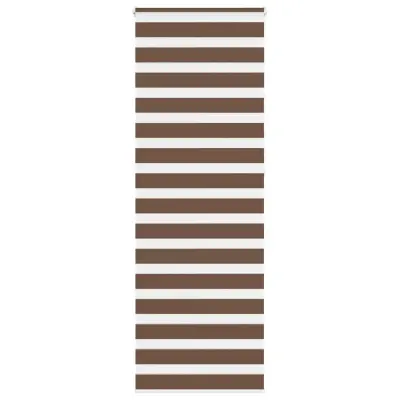 vidaXL Zebra senčilo rjavo 75x230 cm širina blaga 70,9 cm poliester