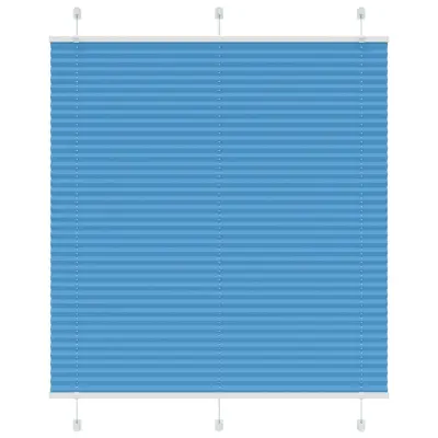 vidaXL Plisirana senčila modra 120x100 cm, širina blaga 119,4 cm, poliester