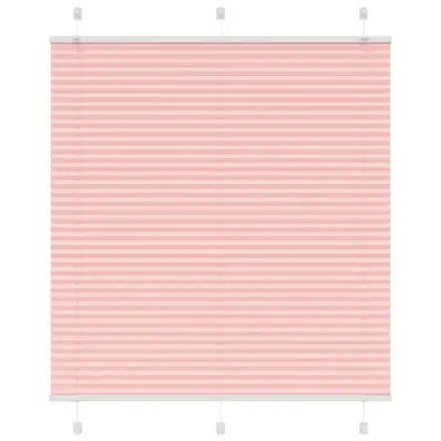 vidaXL Plisirana zavesa roza 115x100 cm širina blaga 114,4 cm poliester