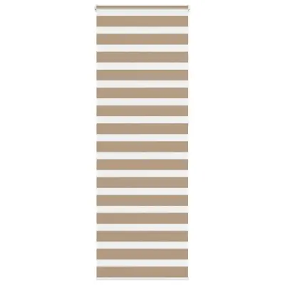 vidaXL Zebra zavesa peščeno rjava 80x230 cm širina blaga 75,9 cm poliester