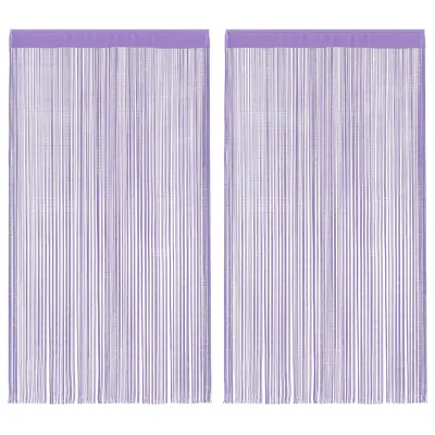 vidaXL Vrvne zavese 2 kosa vijolične 100x250 cm