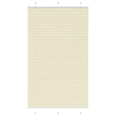vidaXL Plisirana zavesa kremne barve 120x200 cm, širina blaga 119,4 cm, poliester