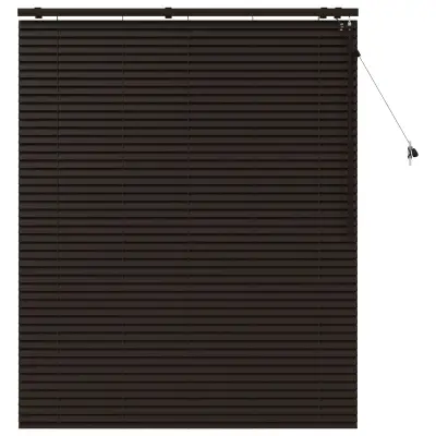 vidaXL Venecijanska žaluzija Temno rjava 135 x 160 cm 35 mm