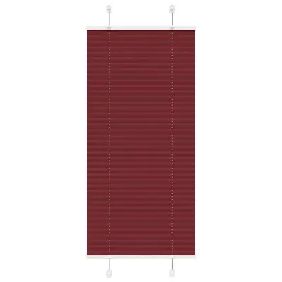 vidaXL Plisirana žaluzija bordo rdeča 65x150 cm širina blaga 64,4 cm poliester