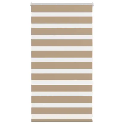 vidaXL Zebra zavesa peščeno rjava 80x100 cm širina blaga 75,9 cm poliester