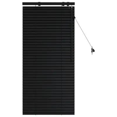 vidaXL Venecijanska žaluzija Črna 65 x 130 cm 35 mm