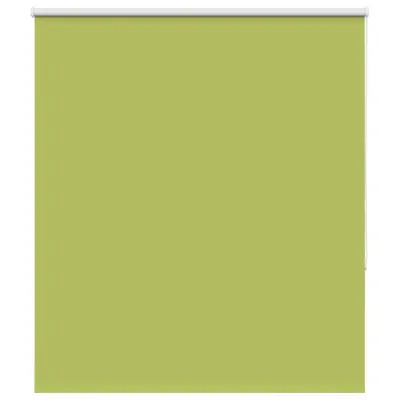 vidaXL Rolo zatemnitvena zavesa z listi zelene barve 125x130 cm, širina blaga 121,6 cm, poliester