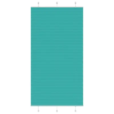vidaXL Plisirana žaluzija petrolejno zelena 105x200 cm, širina blaga 104,4 cm, poliester