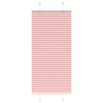vidaXL Plisirana zavesa roza 60x150 cm širina blaga 59,4 cm poliester
