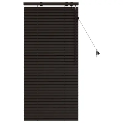 vidaXL Venecijanska žaluzija Temno rjava 65 x 130 cm 35 mm